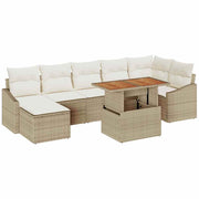 Have Spisebordssæt med pude 8 pcs Beige og creme