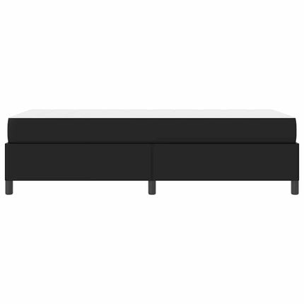 Sengestel med madras Sort 80 x 200 cm Stof