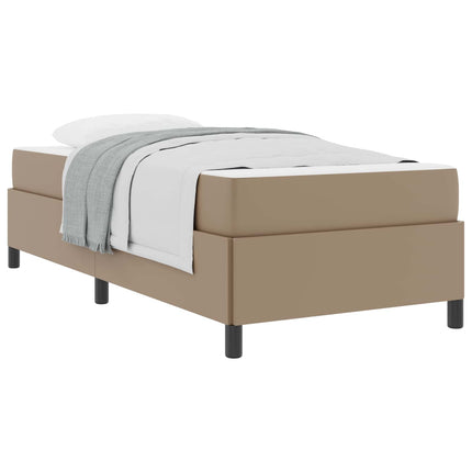 Sengestel med madras Cappuccino 80 x 200 cm Stof