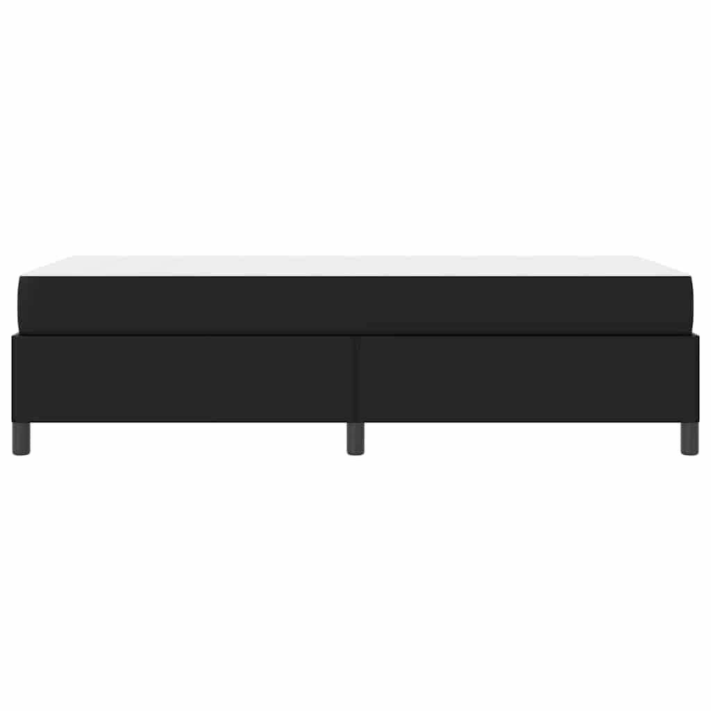 Sengestel med madras Sort 90 x 200 cm Stof