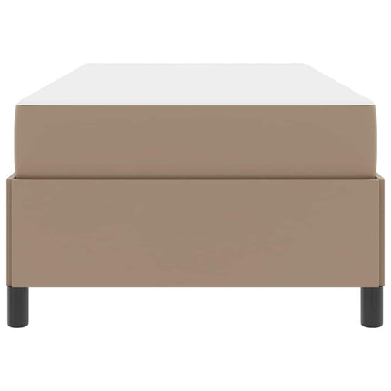 Sengestel med madras Cappuccino 100 x 200 cm Stof