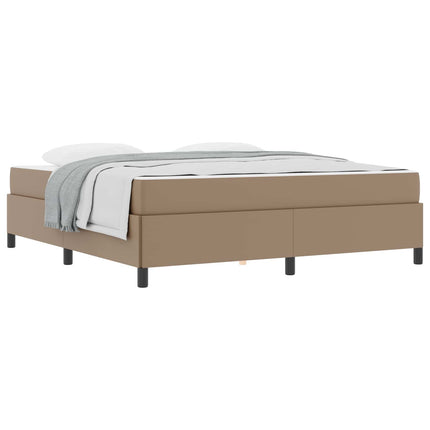 Sengestel med madras Cappuccino 180 x 200 cm Stof