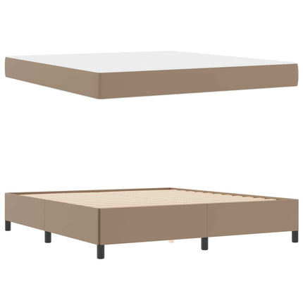 Sengestel med madras Cappuccino 180 x 200 cm Stof