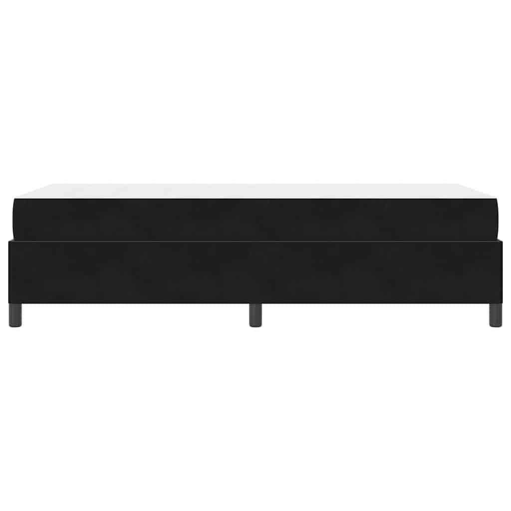 Sengestel med madras Sort 90 x 200 cm Stof