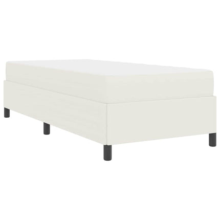 Sengestel med madras Creme 90 x 190 cm Stof