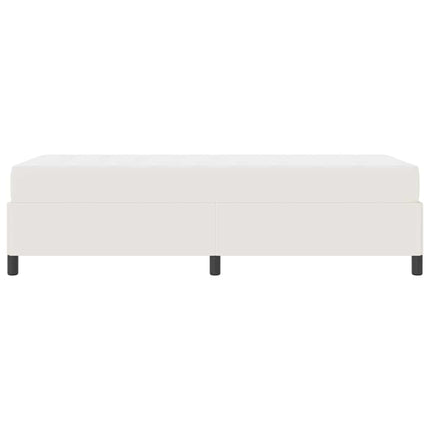 Sengestel med madras Creme 100 x 200 cm Stof
