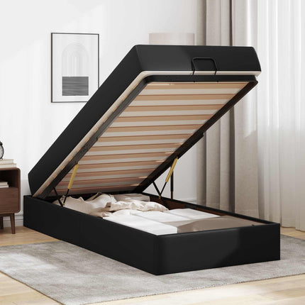 Sengeramme med madras Andet 2 stk. Sort PVC