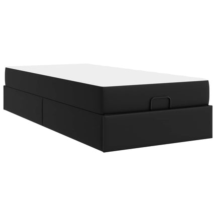 Sengeramme med madras Andet 2 stk. Sort PVC