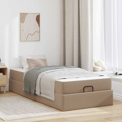 Sengeramme med madras Andet 2 stk. Gyldenbrun PVC