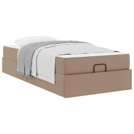 Sengeramme med madras Andet 2 stk. Gyldenbrun PVC
