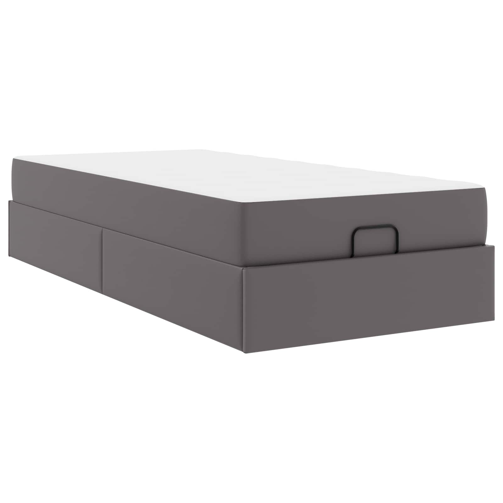 Sengeramme med madras Andet 2 pcs Grå PVC