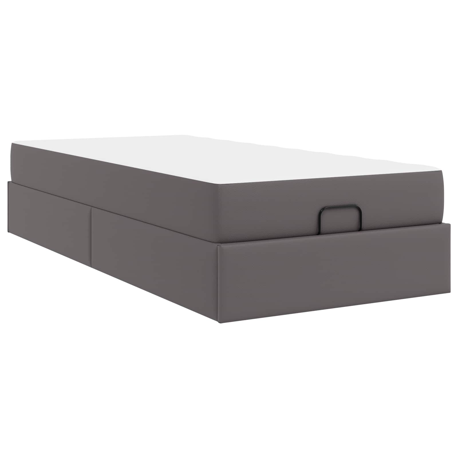 Sengeramme med madras Andet 2 pcs Grå PVC