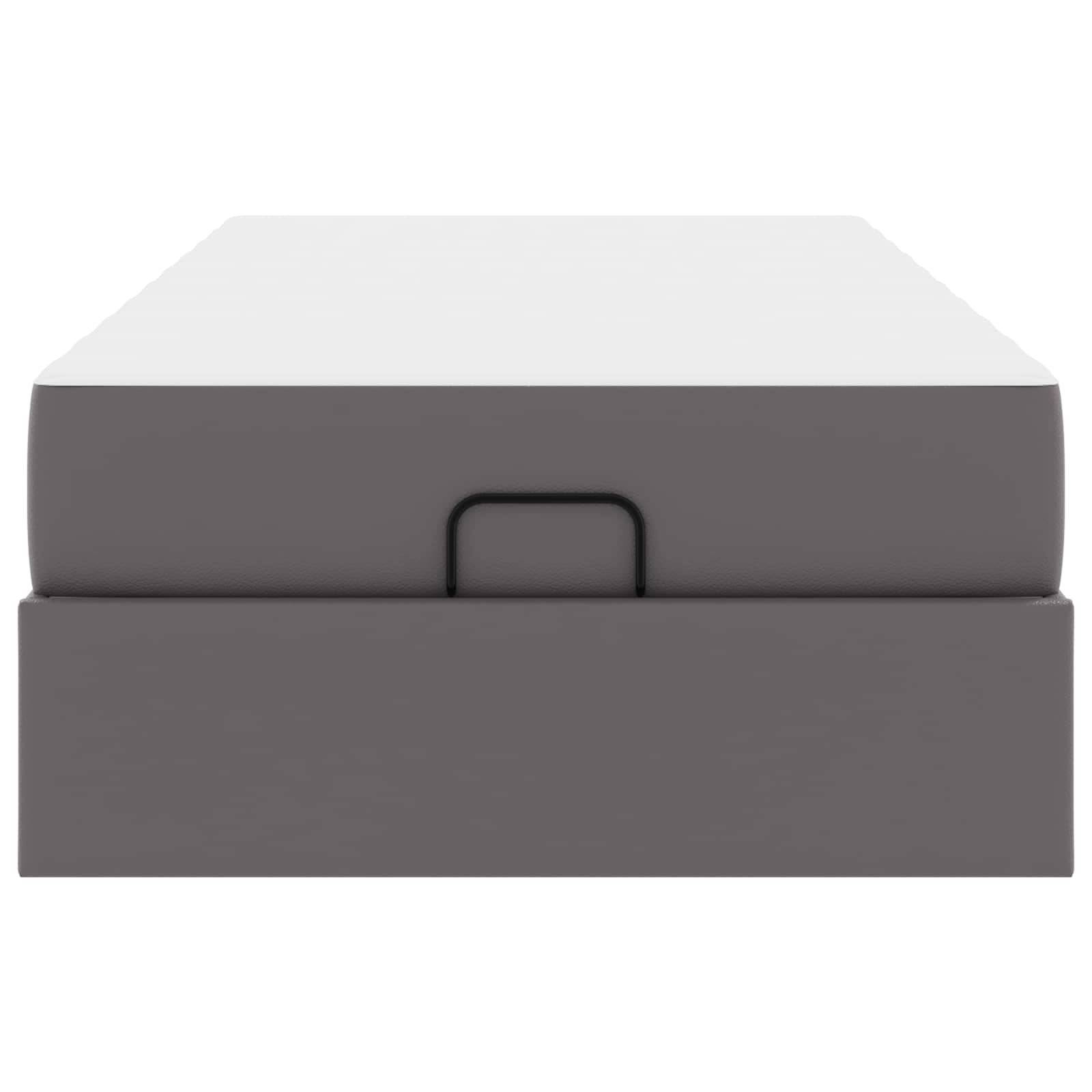 Sengeramme med madras Andet 2 pcs Grå PVC