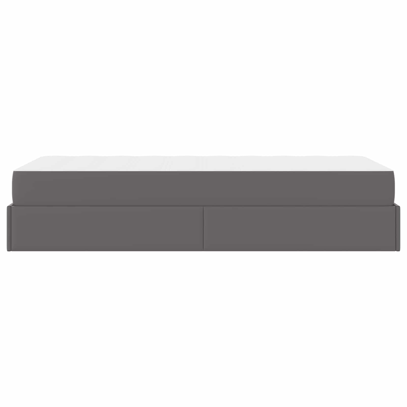 Sengeramme med madras Andet 2 pcs Grå PVC