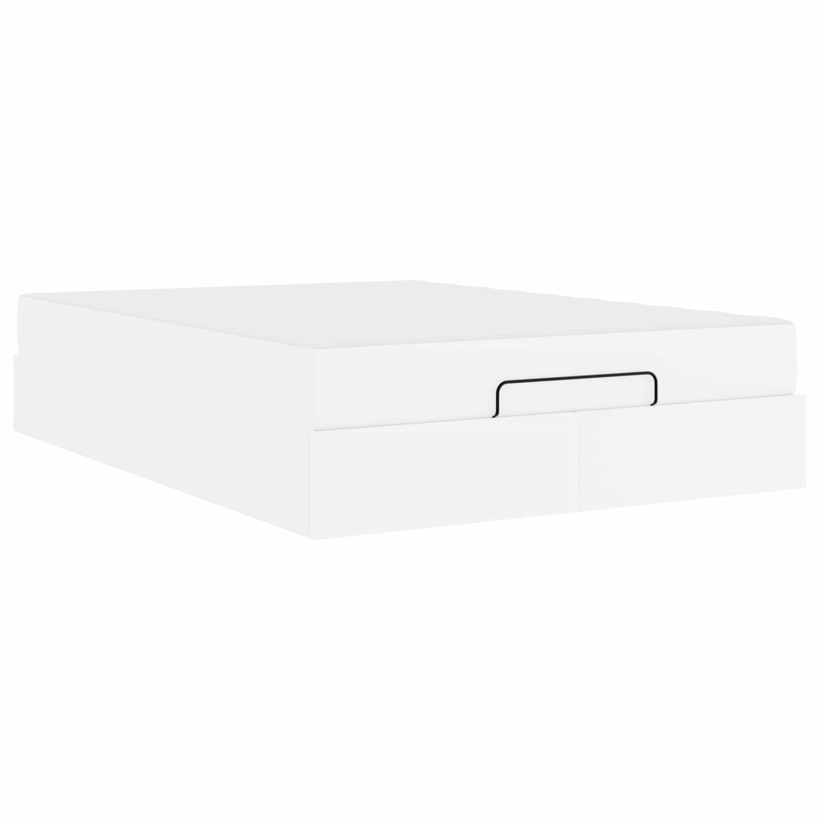 Sengeramme med madras Andet 2 pcs Hvid PVC