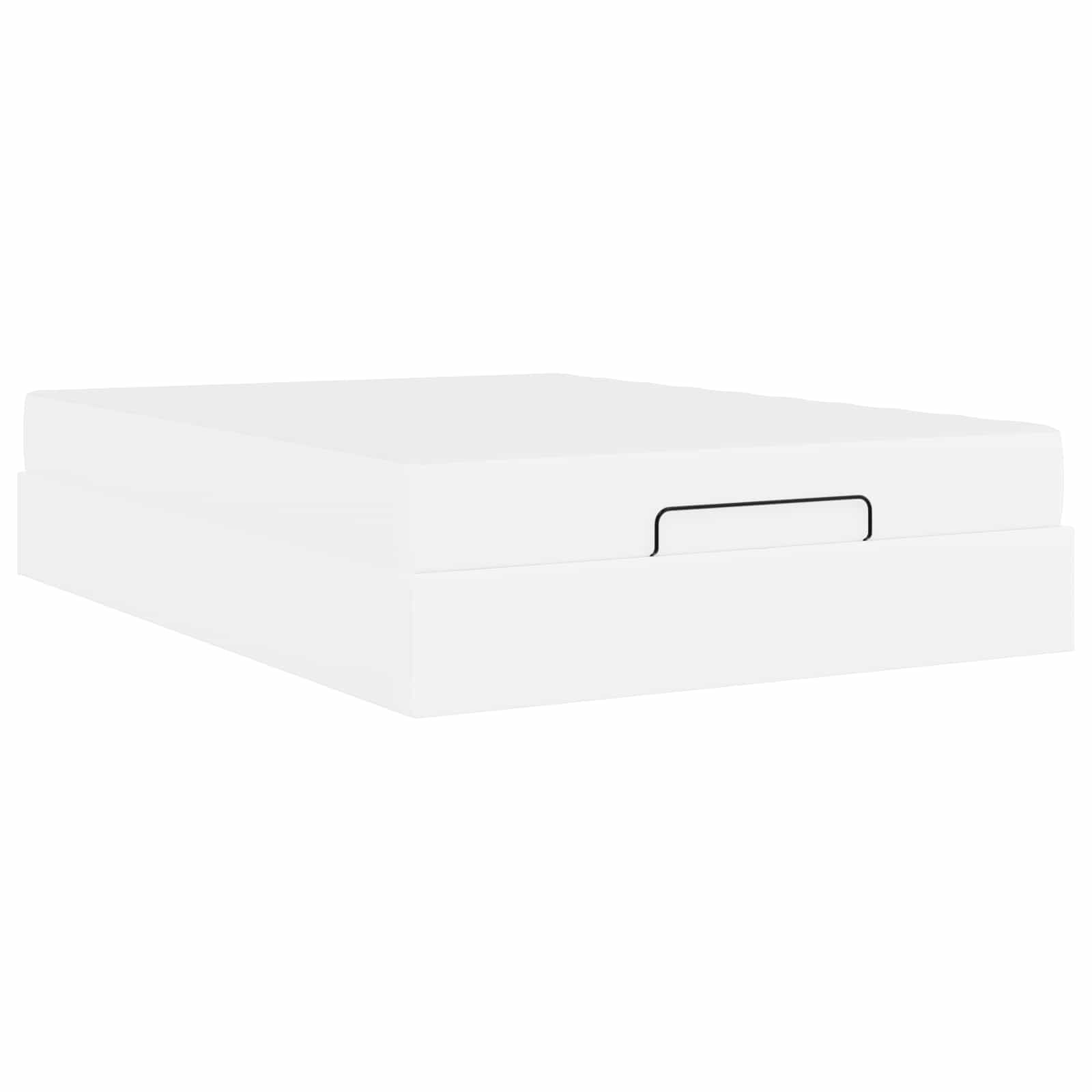 Sengeramme med madras Andet 2 pcs Hvid PVC