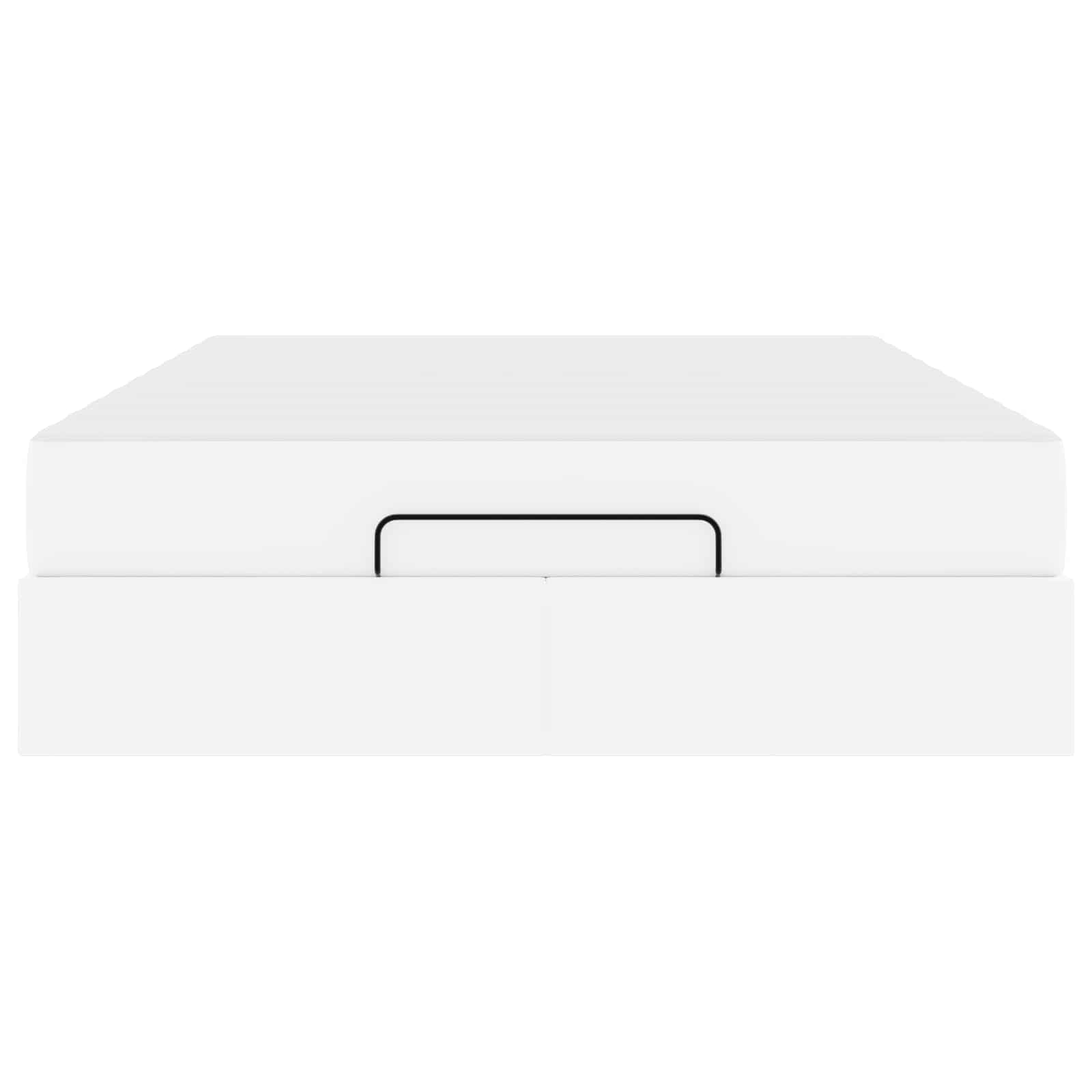 Sengeramme med madras Andet 2 pcs Hvid PVC