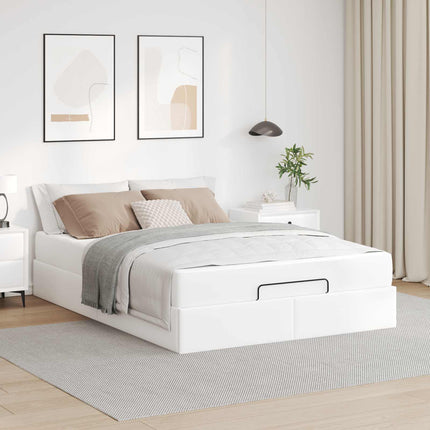Sengeramme med madras Andet 2 stk. Hvid PVC