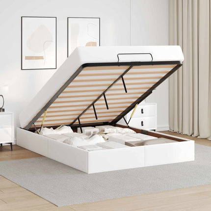 Sengeramme med madras Andet 2 stk. Hvid PVC