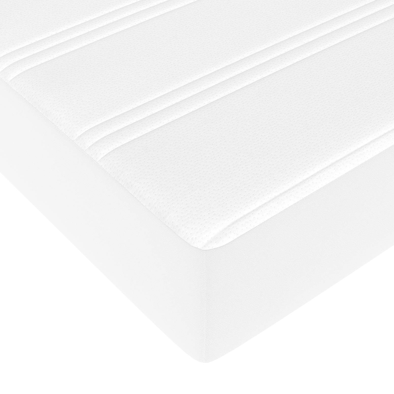 Sengeramme med madras Andet 2 pcs Hvid PVC