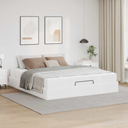 Sengeramme med madras Andet 2 pcs Hvid PVC