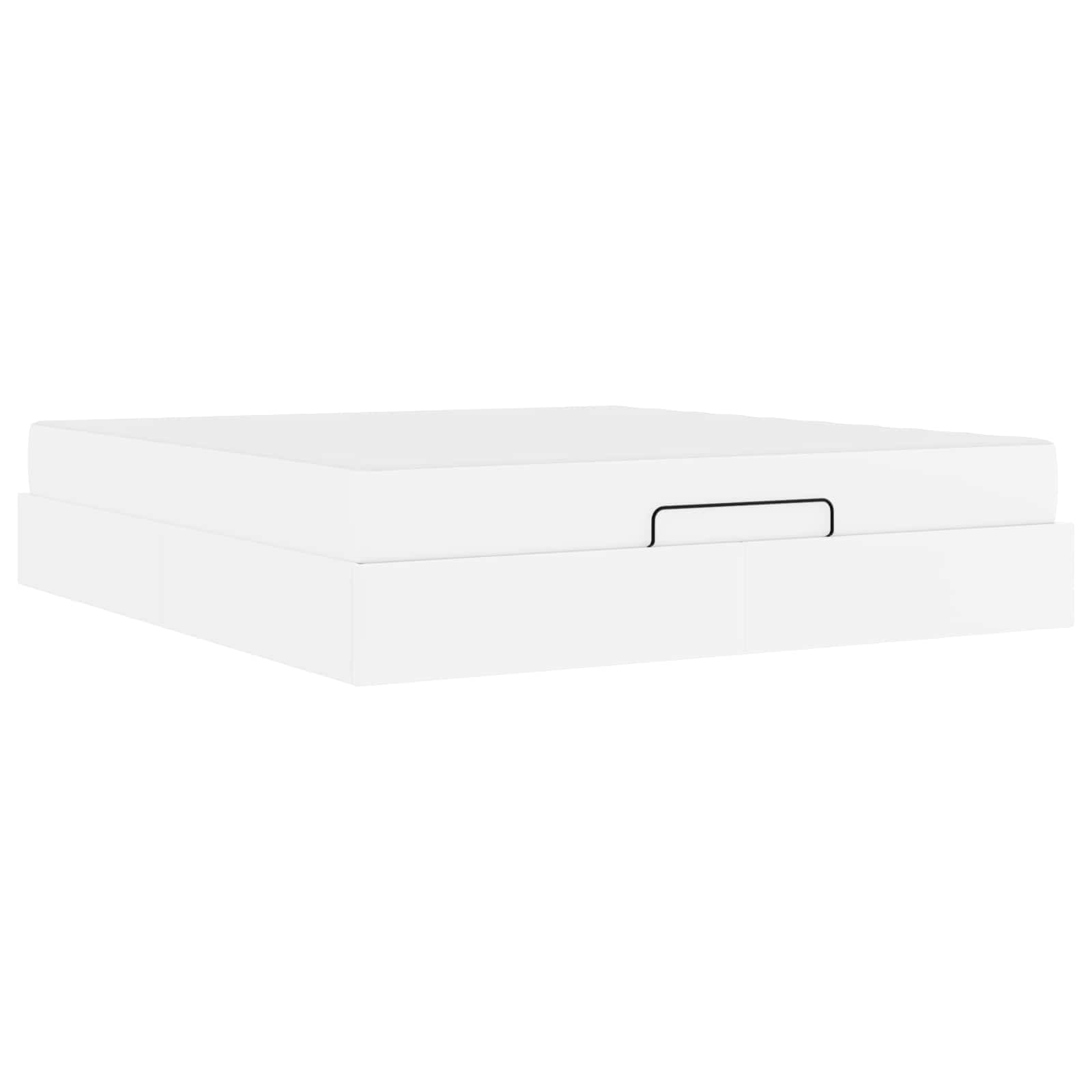 Sengeramme med madras Andet 2 pcs Hvid PVC