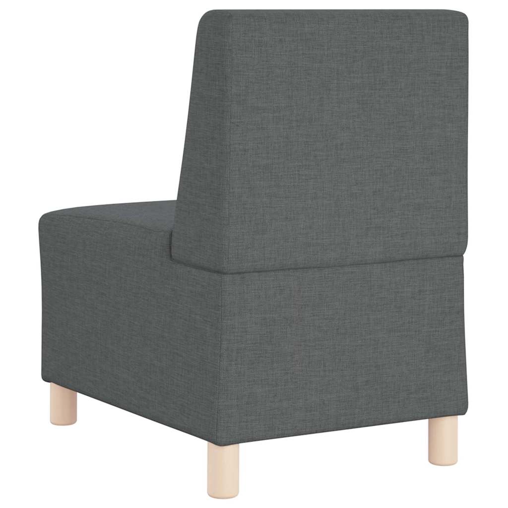 Modulsofa enhed uden arme 2 pcs Mørkegrå 55 x 74 x 82 cm Stof