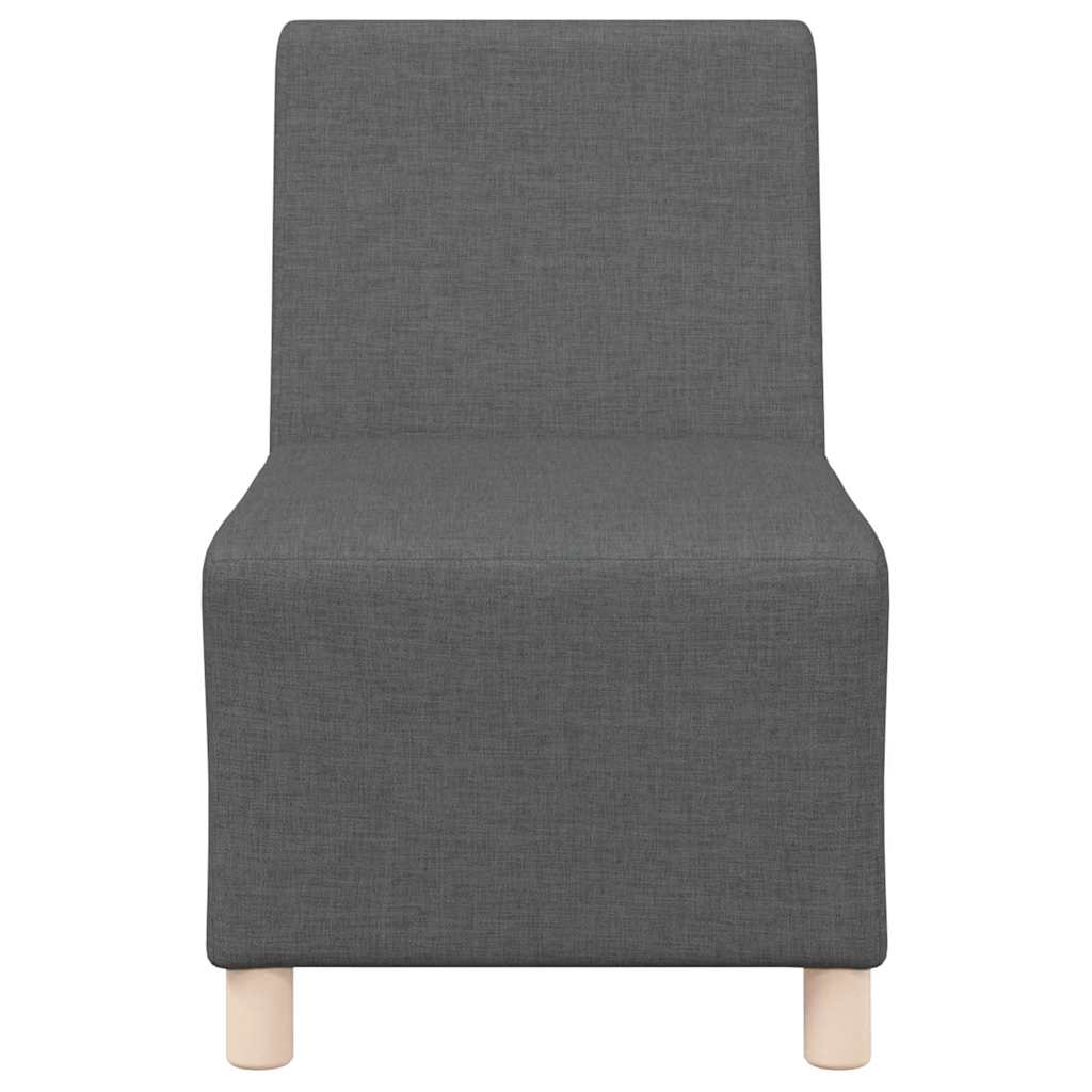 Modulsofa enhed uden arme 2 pcs Mørkegrå 55 x 74 x 82 cm Stof