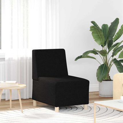 Modulsofa enhed uden arme 2 pcs Sort 55 x 74 x 82 cm Stof