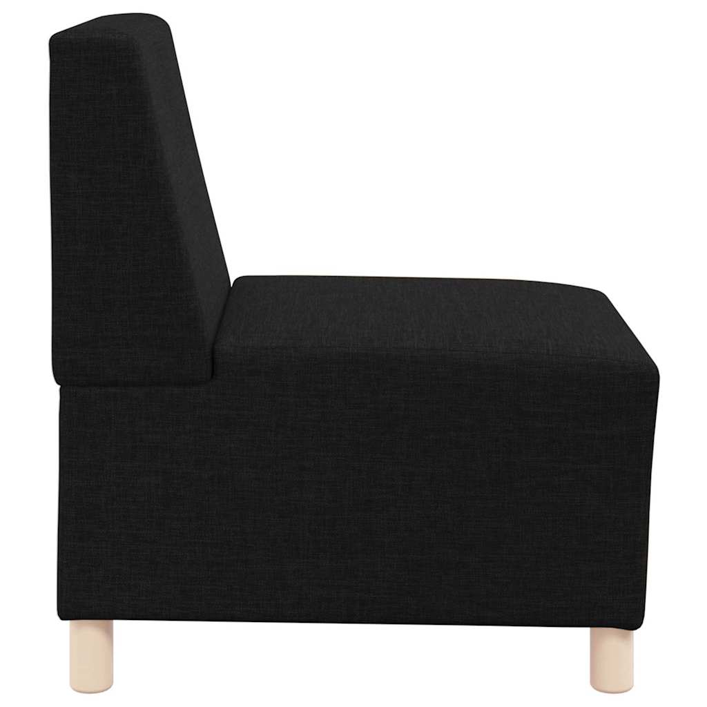 Modulsofa enhed uden arme 2 pcs Sort 55 x 74 x 82 cm Stof