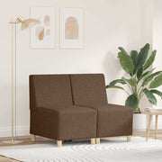 Modulsofa enhed uden arme 2 pcs Brun 55 x 74 x 82 cm Stof