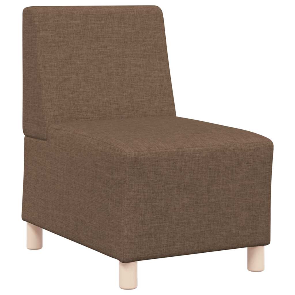Modulsofa enhed uden arme 2 pcs Brun 55 x 74 x 82 cm Stof