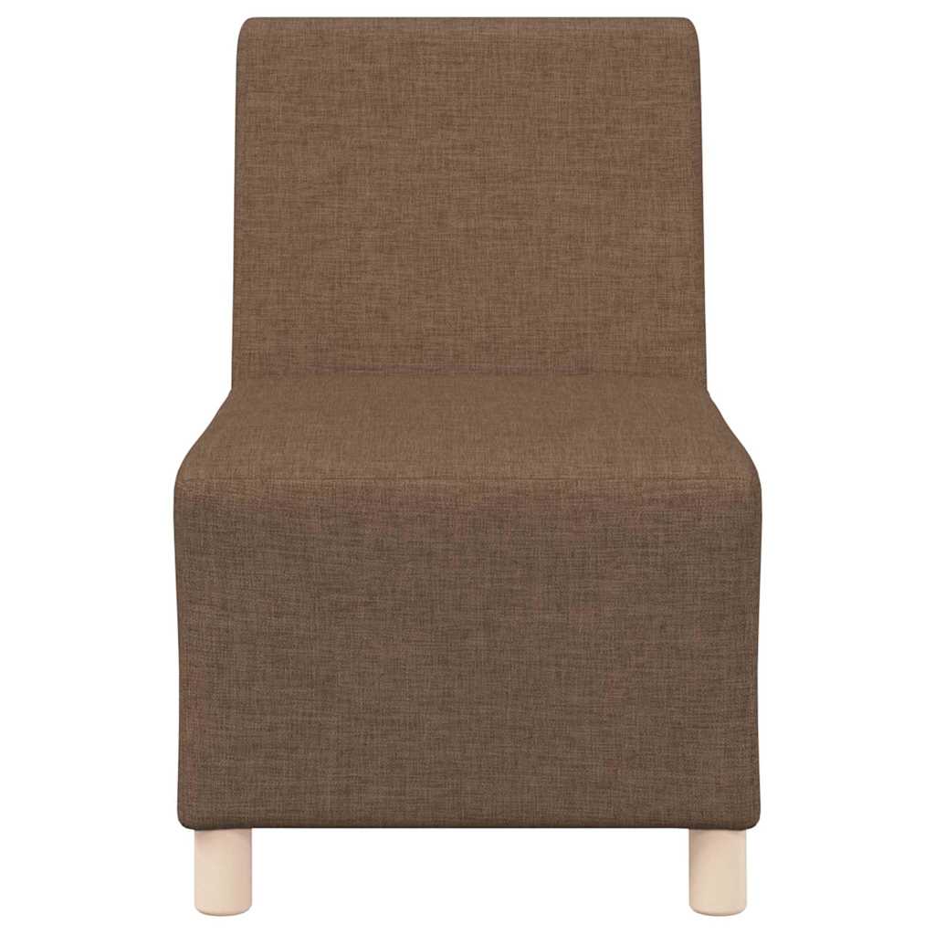 Modulsofa enhed uden arme 2 pcs Brun 55 x 74 x 82 cm Stof