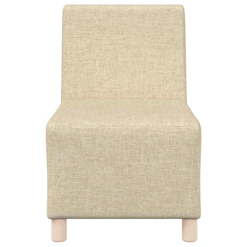 Modulsofa enhed uden arme 2 pcs Creme 55 x 74 x 82 cm Stof