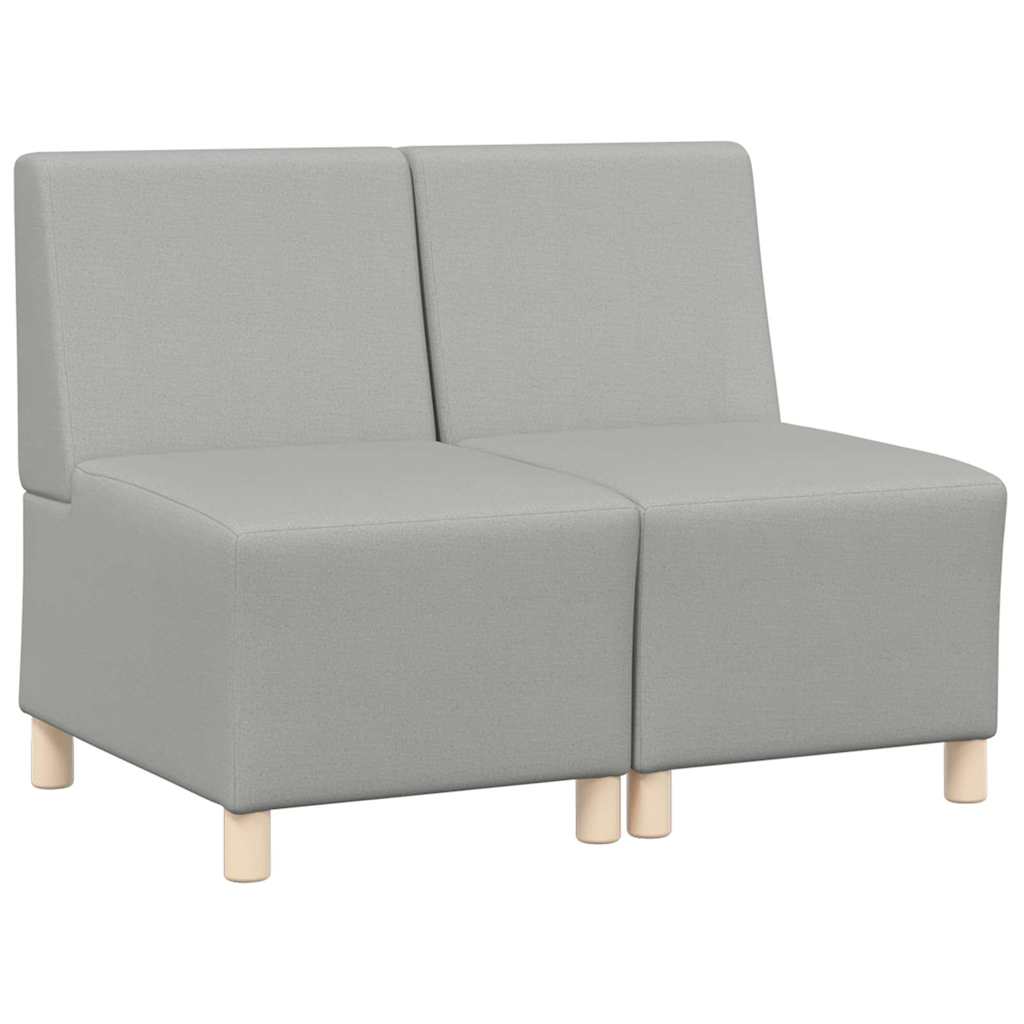 Modulsofa enhed uden arme 2 pcs Skygrå 55 x 74 x 82 cm Stof