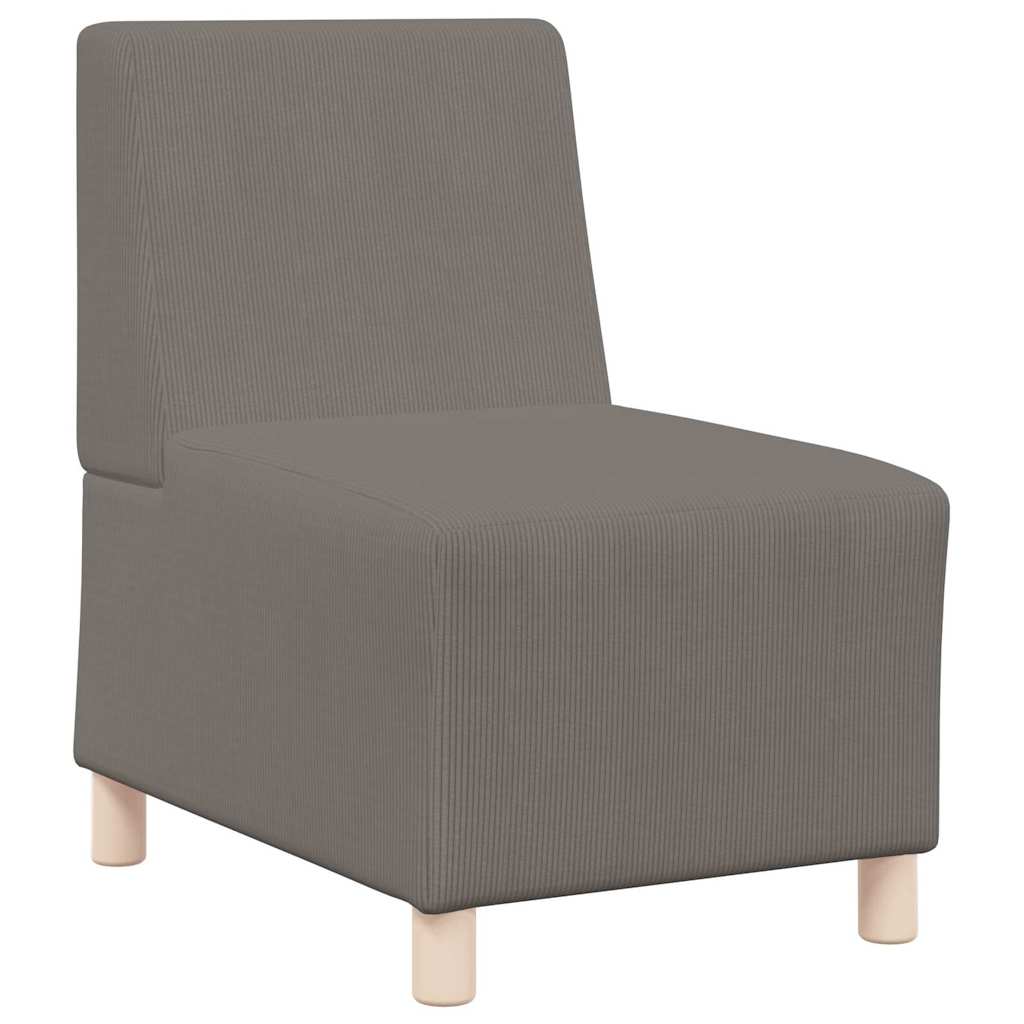Modulsofa enhed uden arme 2 pcs Lysegrå 55 x 74 x 82 cm