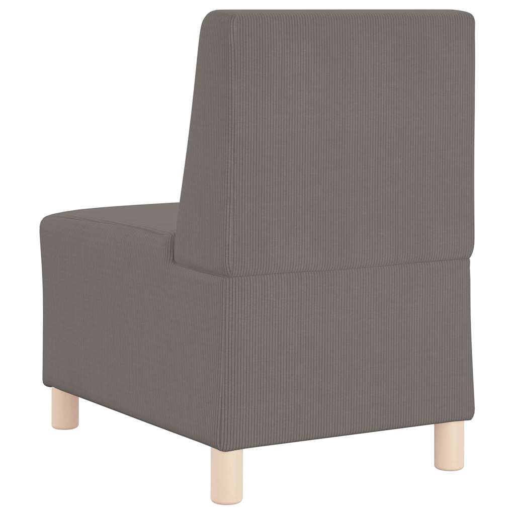 Modulsofa enhed uden arme 2 pcs Lysegrå 55 x 74 x 82 cm