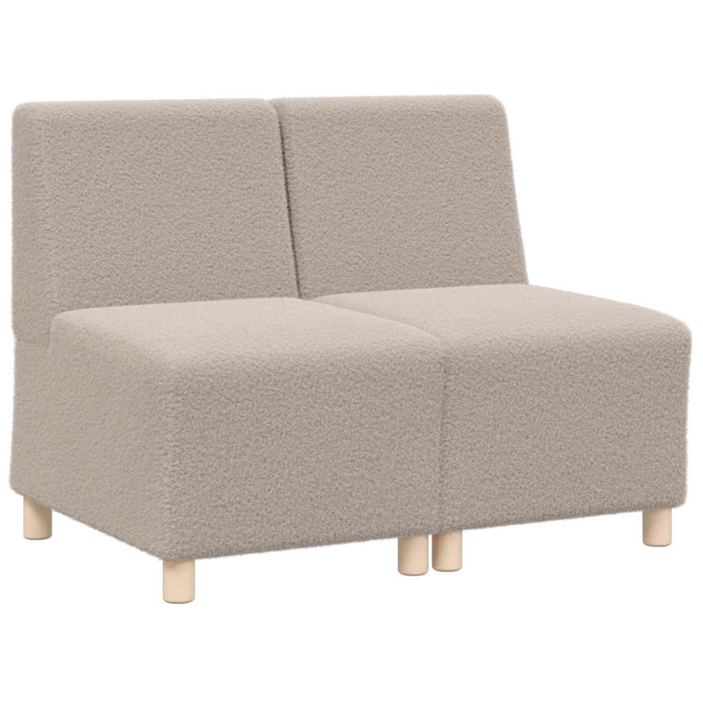 Modulsofa enhed uden arme 2 pcs Lysegrå 55 x 74 x 82 cm