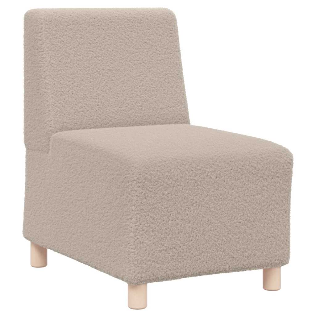 Modulsofa enhed uden arme 2 pcs Lysegrå 55 x 74 x 82 cm