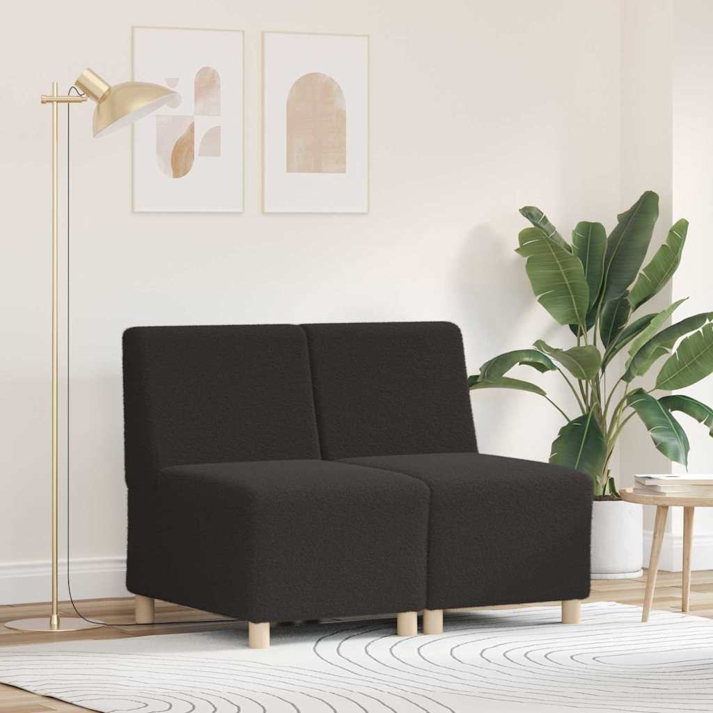 Modulsofa enhed uden arme 2 pcs Mørkegrå 55 x 74 x 82 cm