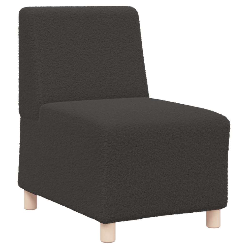 Modulsofa enhed uden arme 2 pcs Mørkegrå 55 x 74 x 82 cm