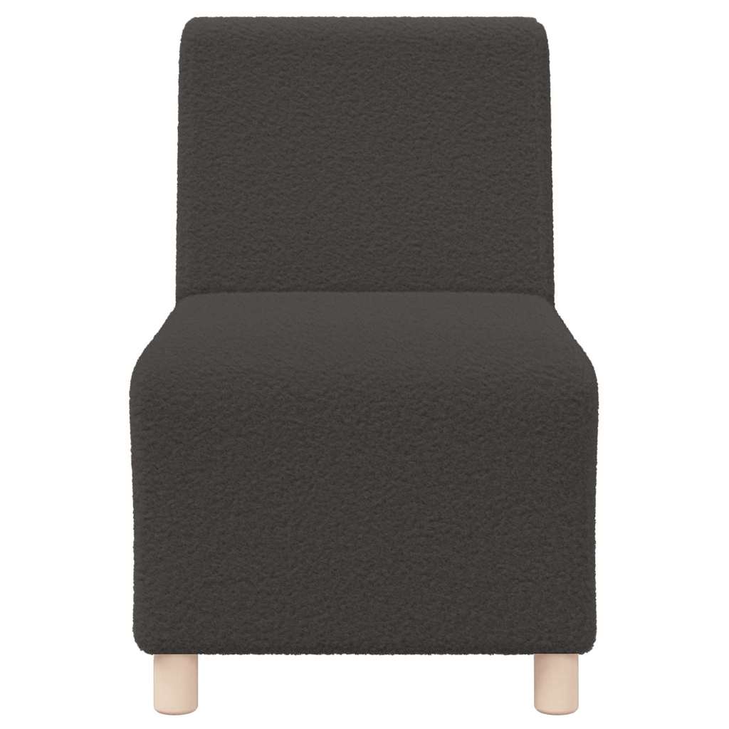 Modulsofa enhed uden arme 2 pcs Mørkegrå 55 x 74 x 82 cm