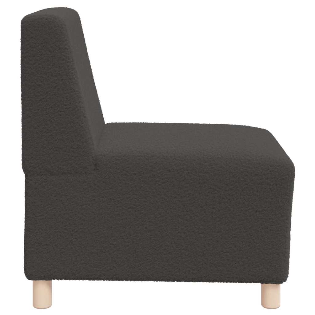 Modulsofa enhed uden arme 2 pcs Mørkegrå 55 x 74 x 82 cm