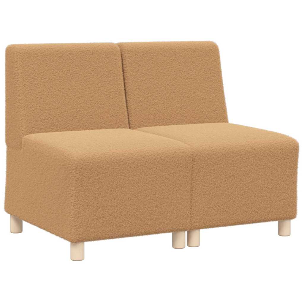 Modulsofa enhed uden arme 2 pcs Beige 55 x 74 x 82 cm