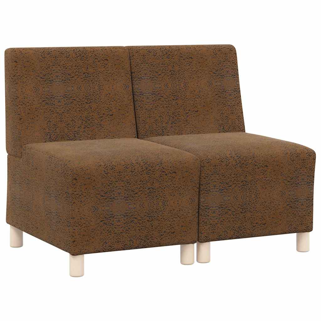 Modulsofa enhed uden arme 2 pcs Brun 55 x 74 x 82 cm