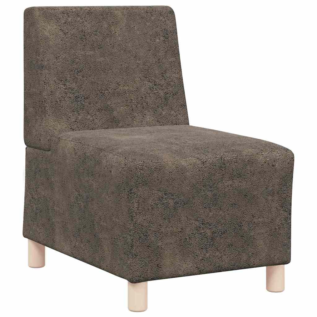 Modulsofa enhed uden arme 2 pcs Mørkegrå 55 x 74 x 82 cm