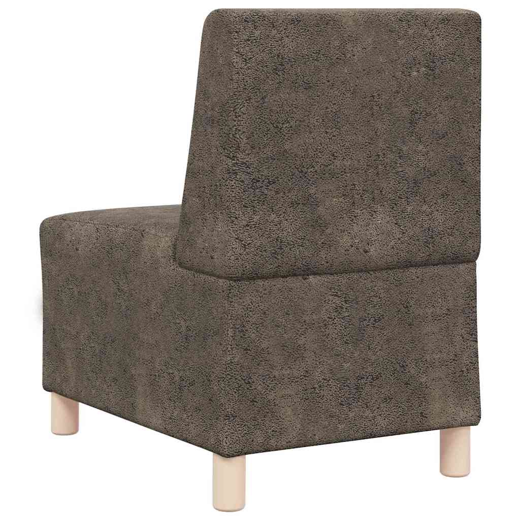 Modulsofa enhed uden arme 2 pcs Mørkegrå 55 x 74 x 82 cm