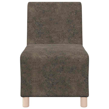 Modulsofa enhed uden arme 2 pcs Mørkegrå 55 x 74 x 82 cm