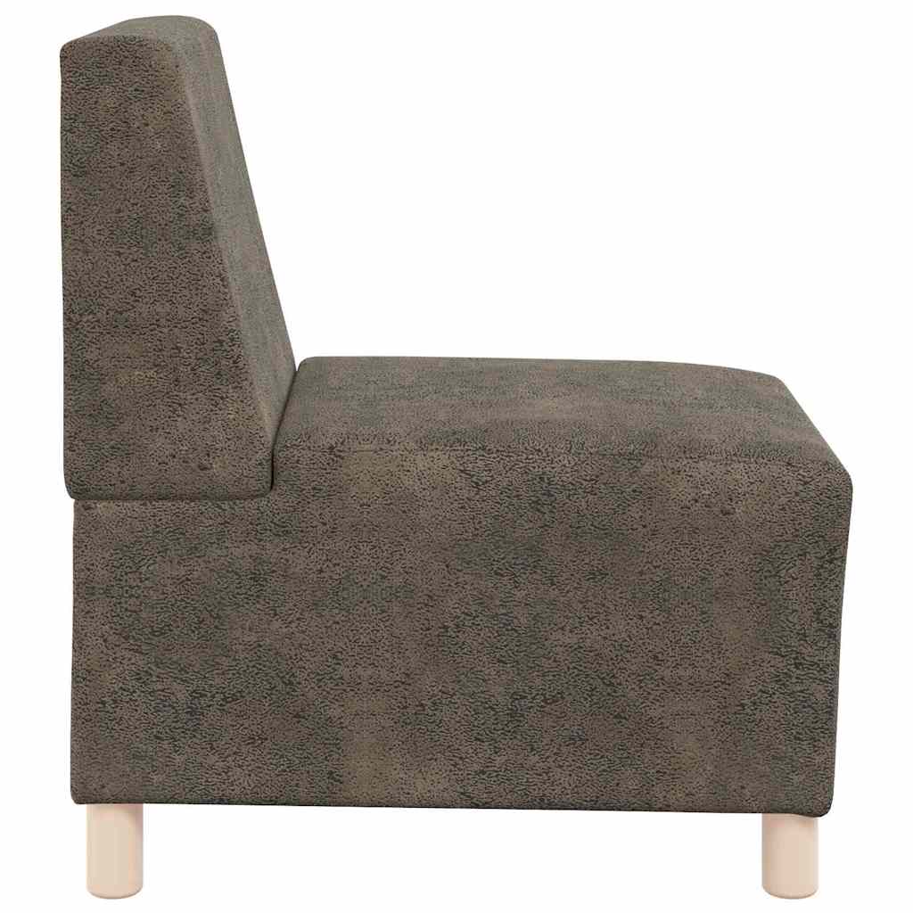 Modulsofa enhed uden arme 2 pcs Mørkegrå 55 x 74 x 82 cm