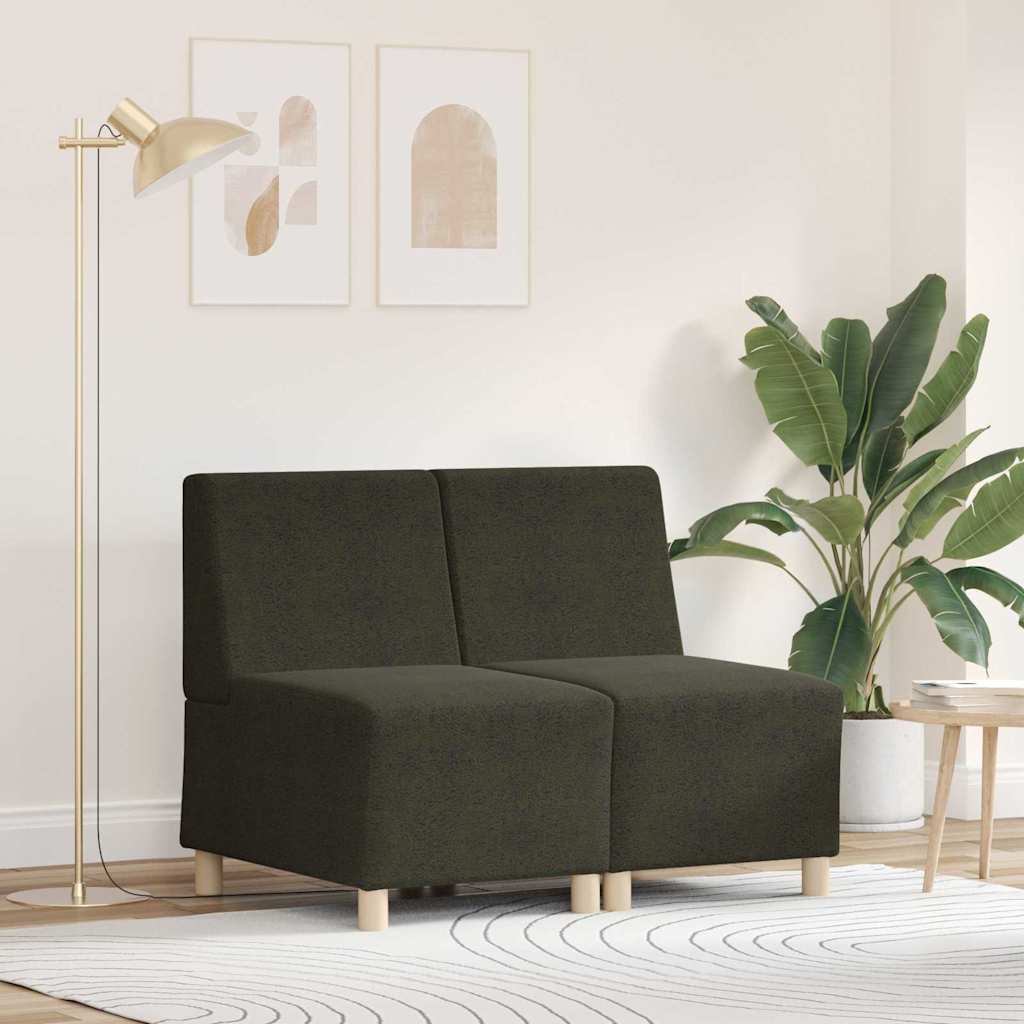 Modulsofa enhed uden arme 2 pcs Grøn 55 x 74 x 82 cm
